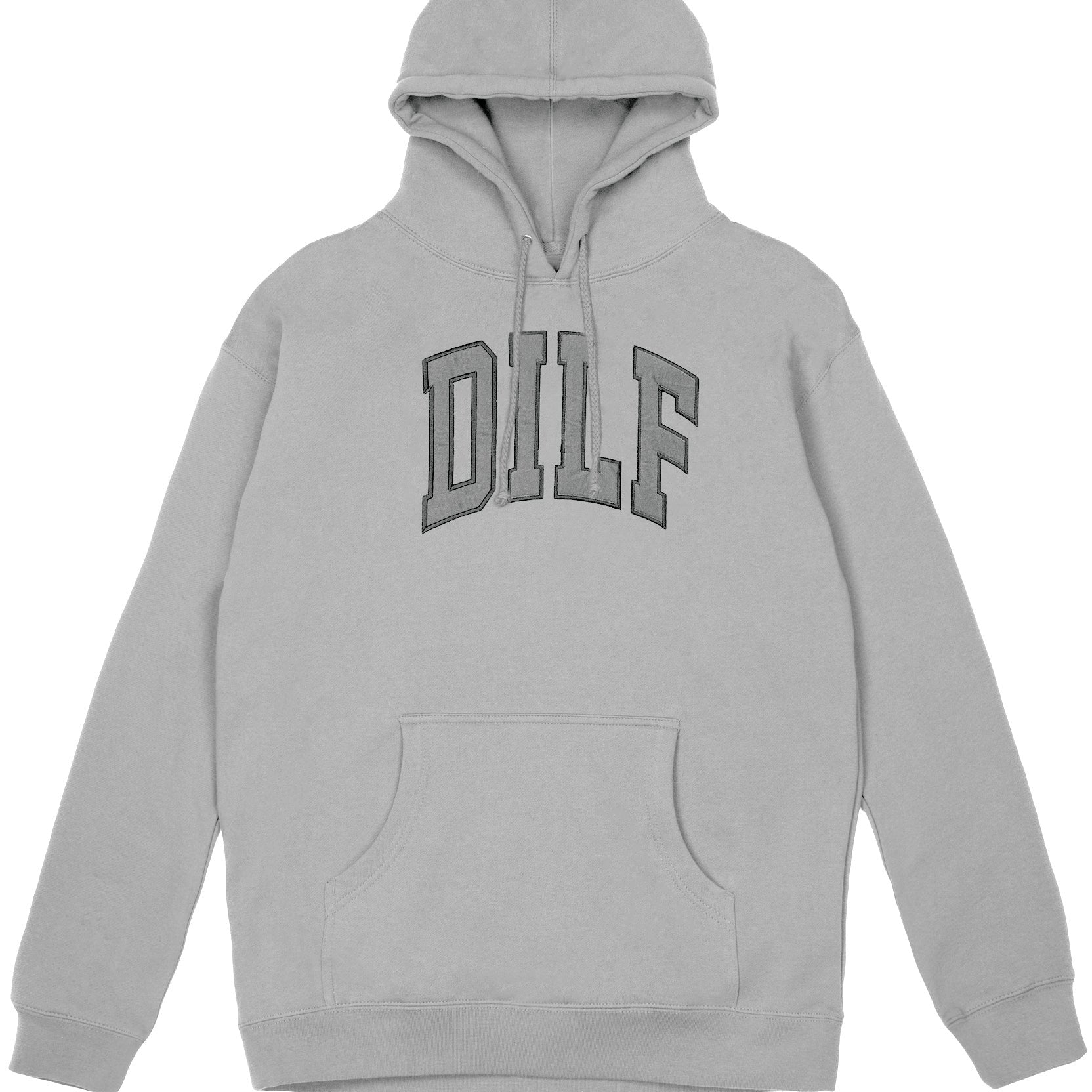 DILF Arc Logo Hoodie - Slate Grey
