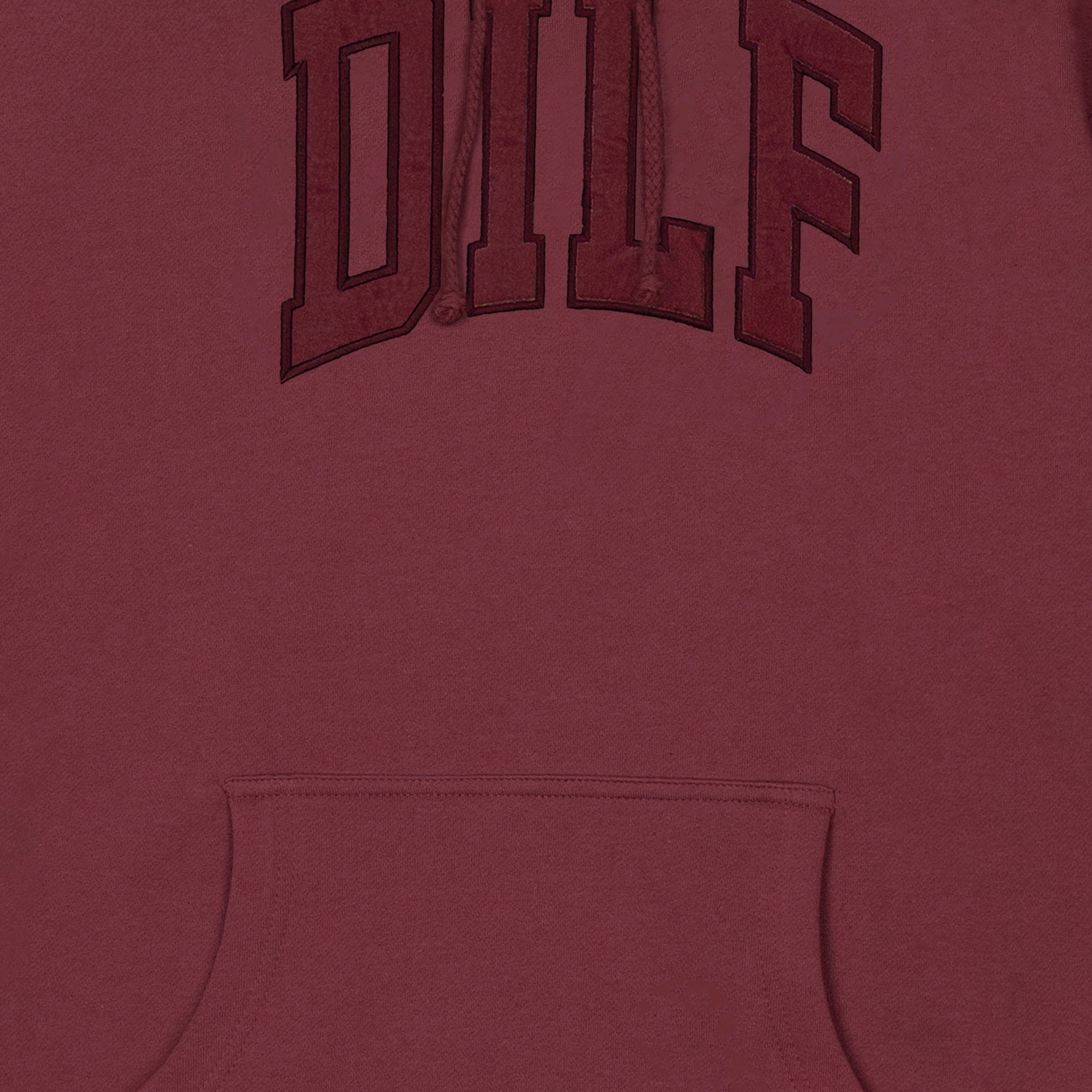 DILF Arc Logo Hoodie - Maroon