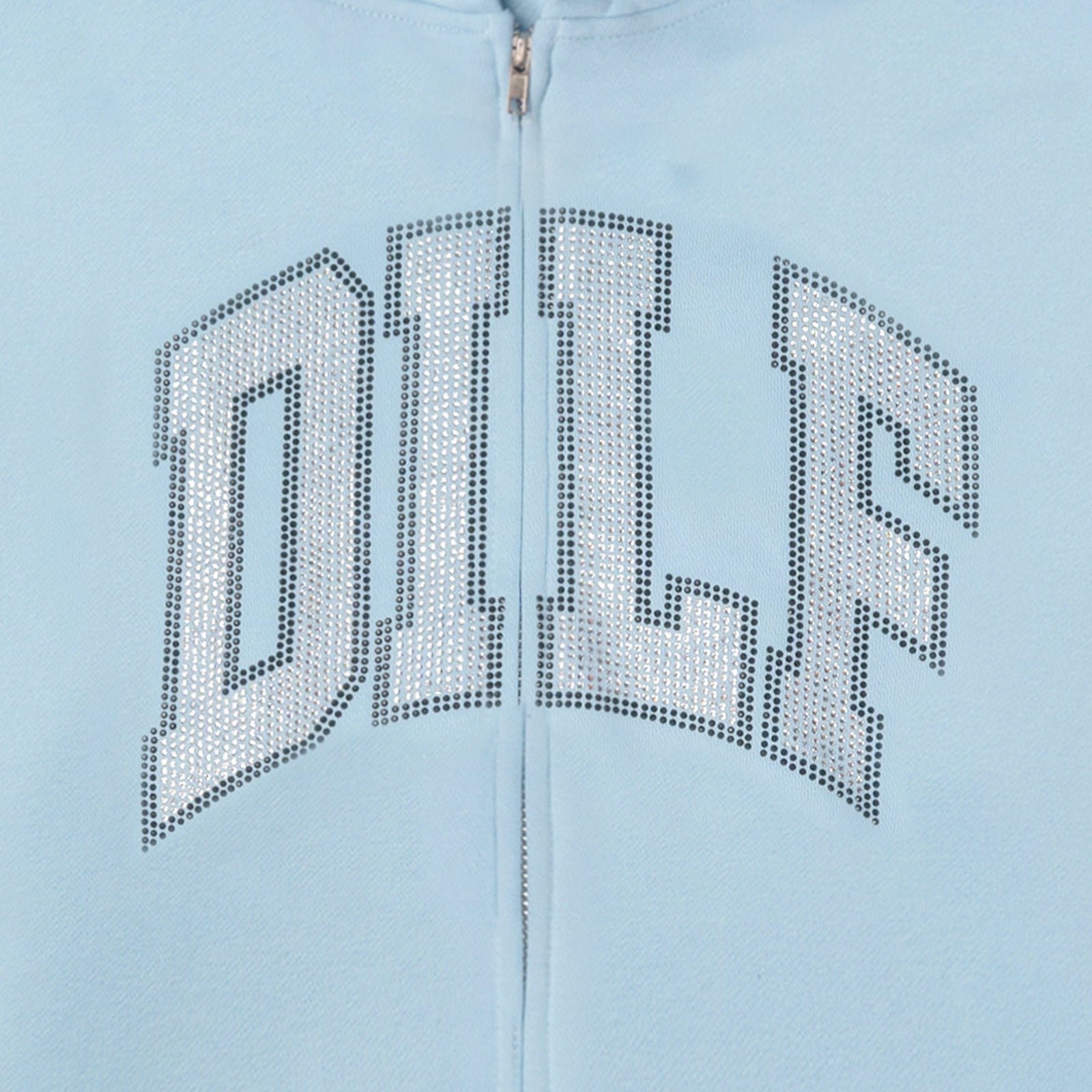 Rhinestone DILF Hoodie - Baby Blue