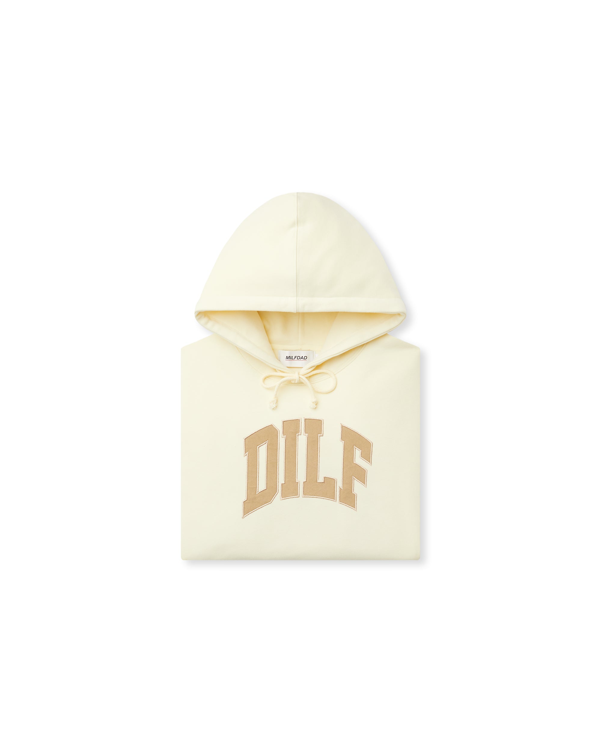 DILF Arc Logo Hoodie - Cream
