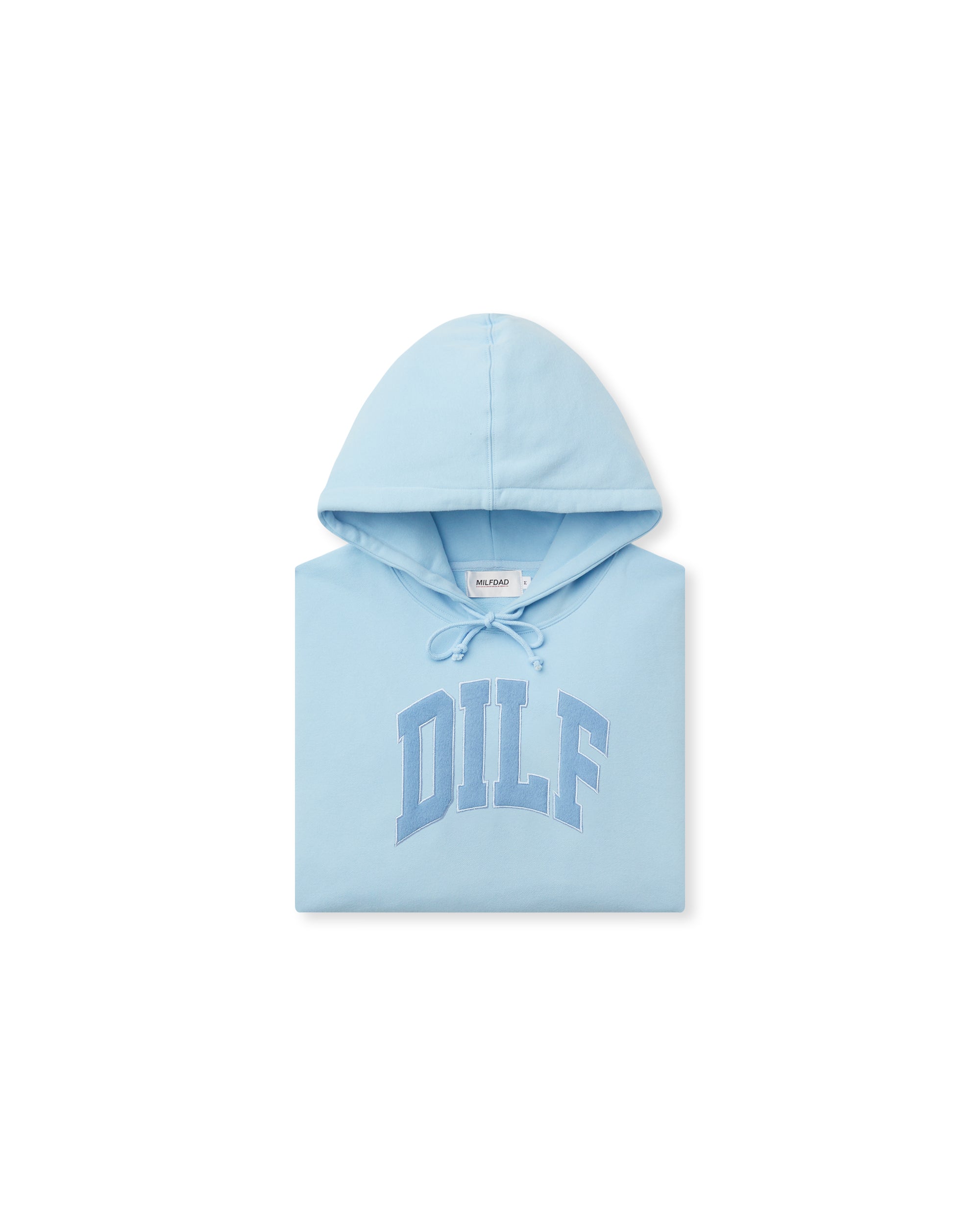 DILF Arc Logo Hoodie - Baby Blue