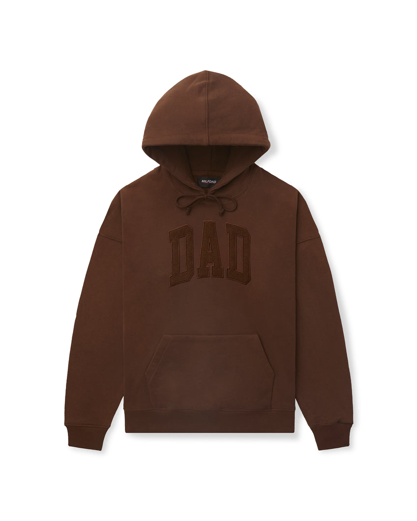DAD Arc Logo Hoodie - Chocolate Brown