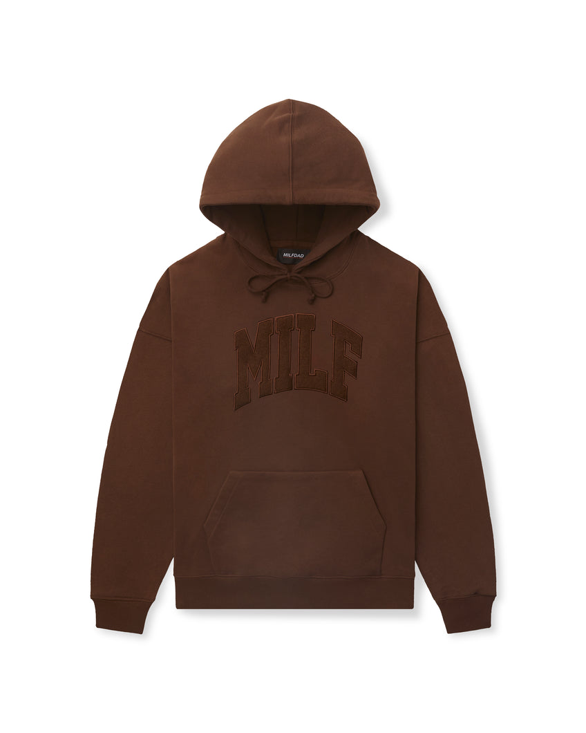 MILF Arc Logo Hoodie - Chocolate Brown