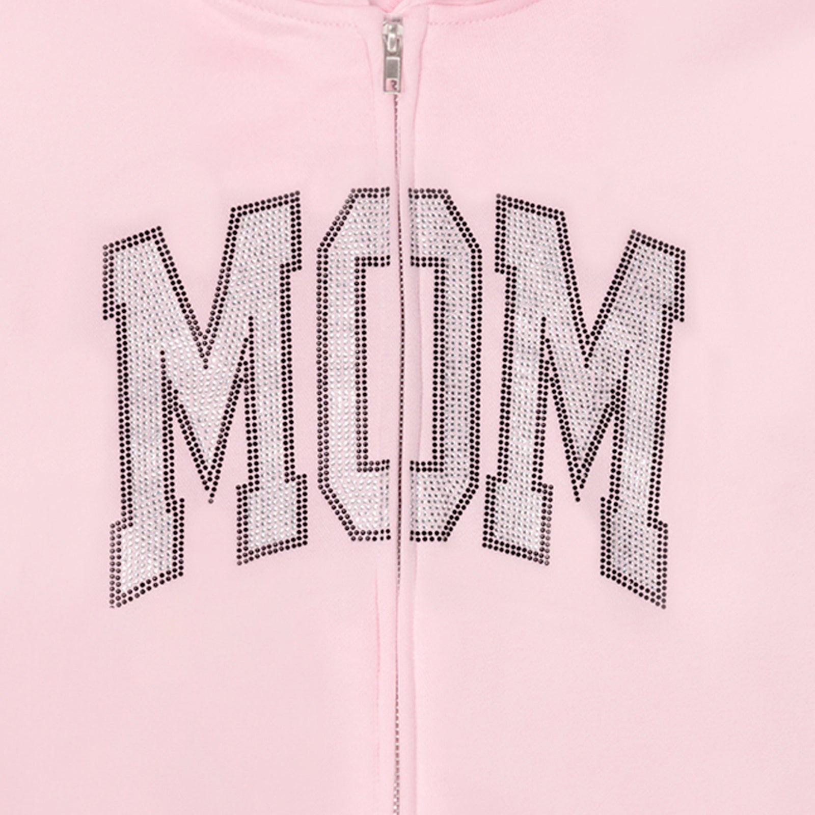 Rhinestone MOM Hoodie - Pink