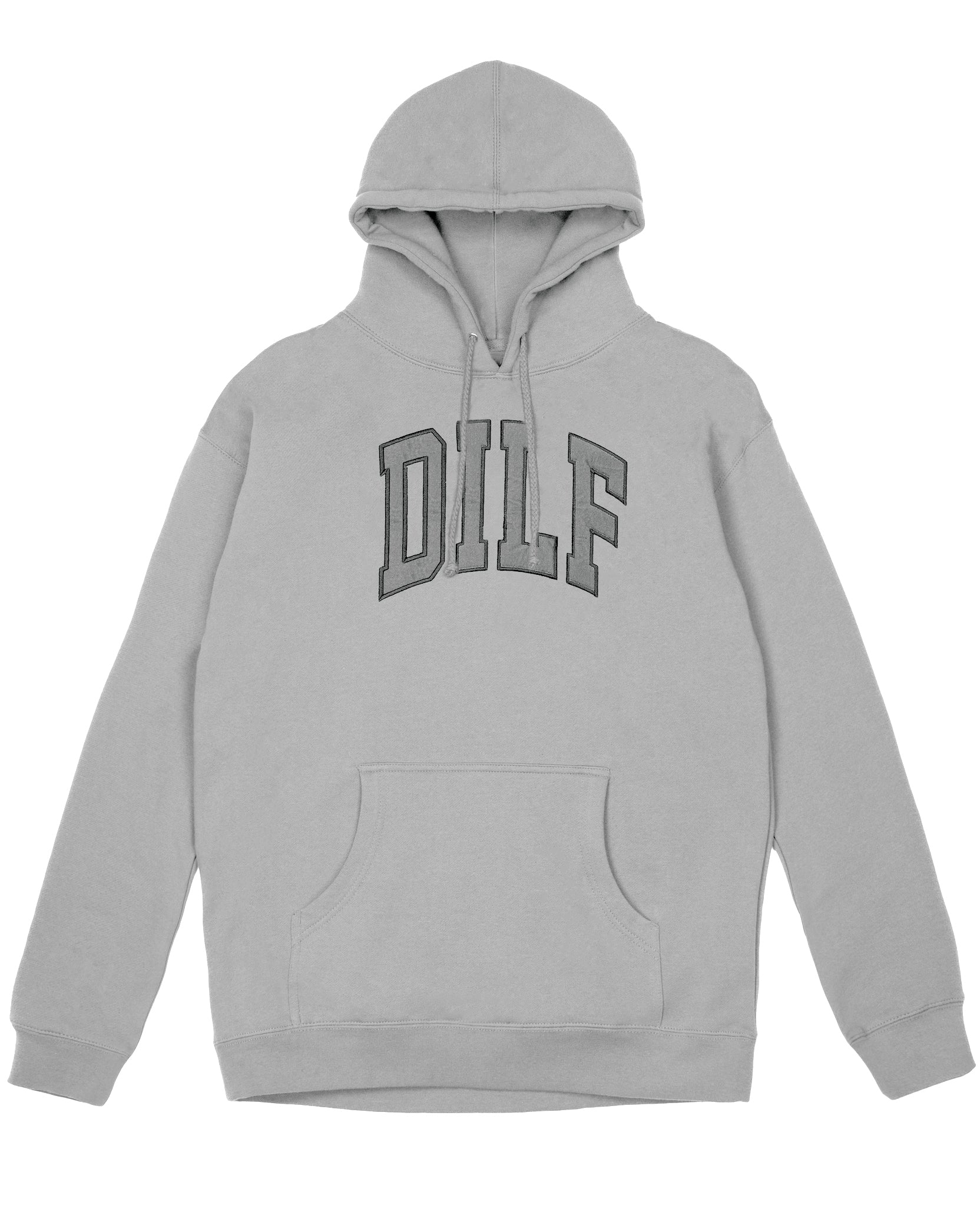 DILF Arc Logo Hoodie - Slate Grey