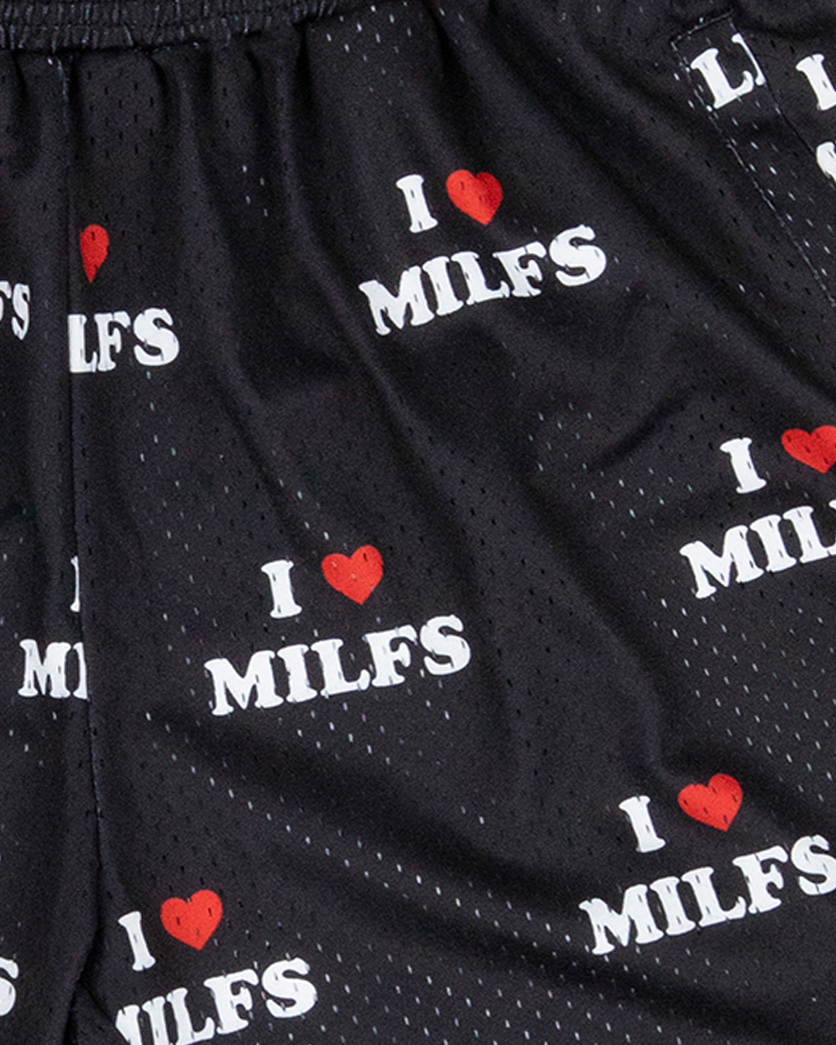 I <3 Milfs Shorts - Black