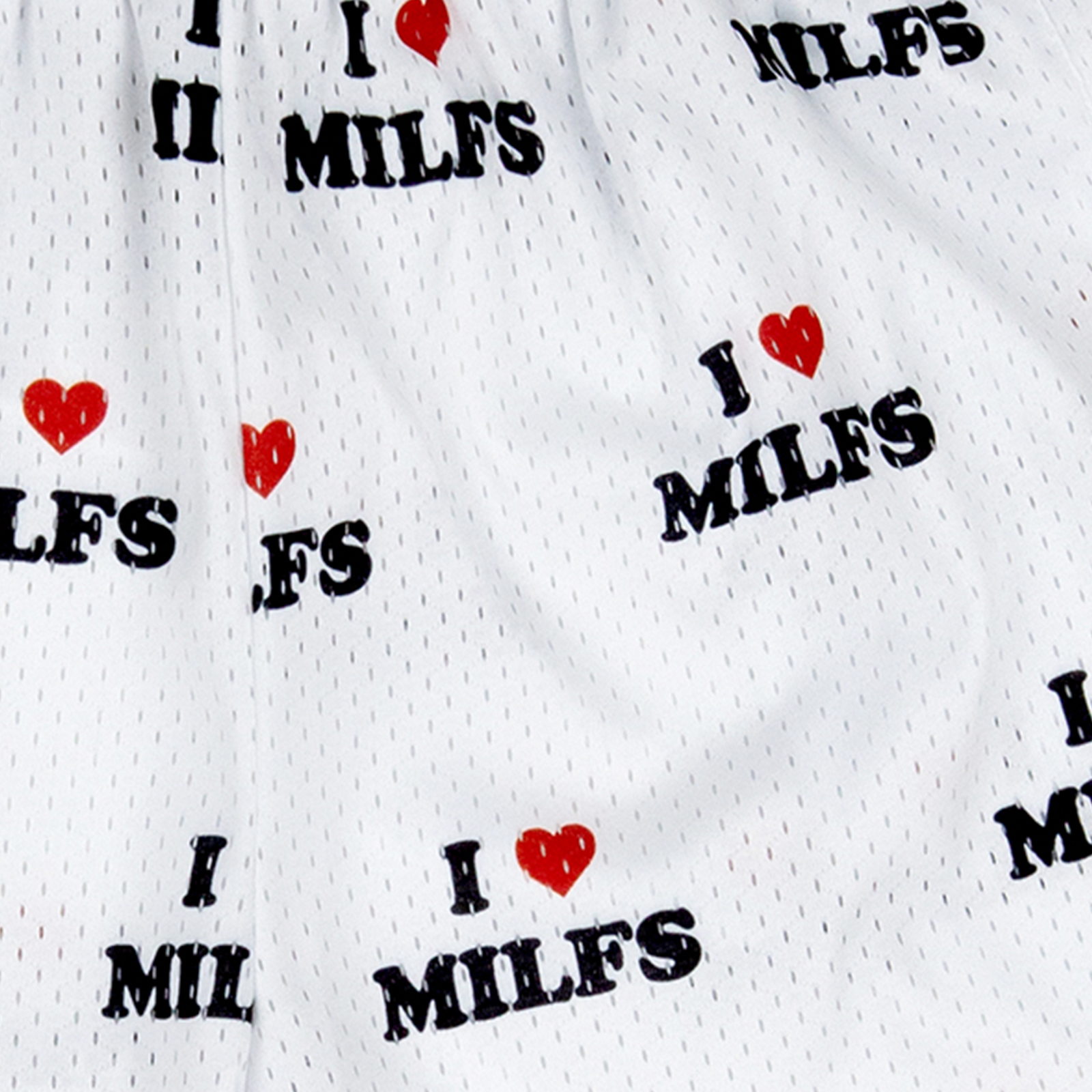 I <3 Milfs Shorts - White