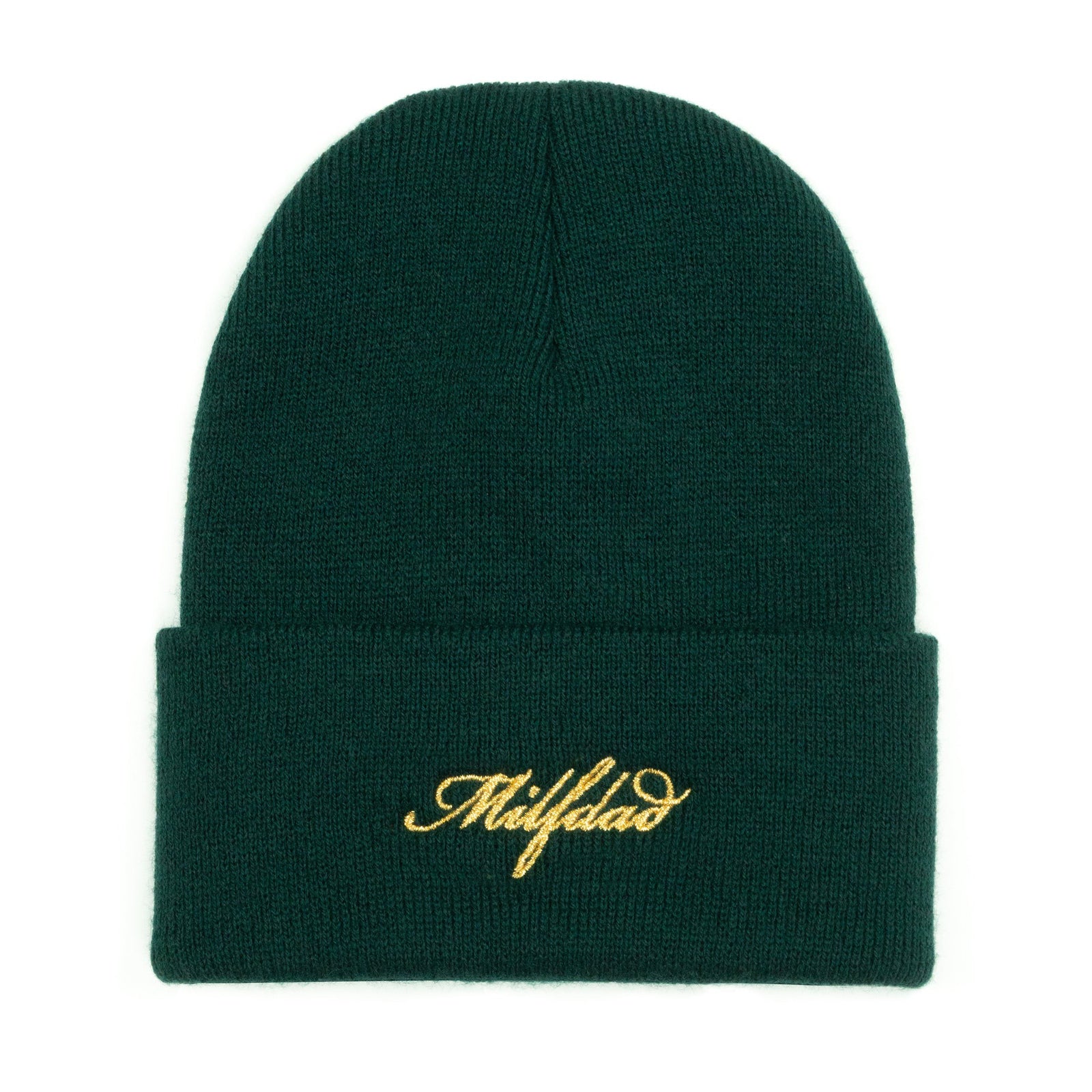 Metallic Script Logo Beanie