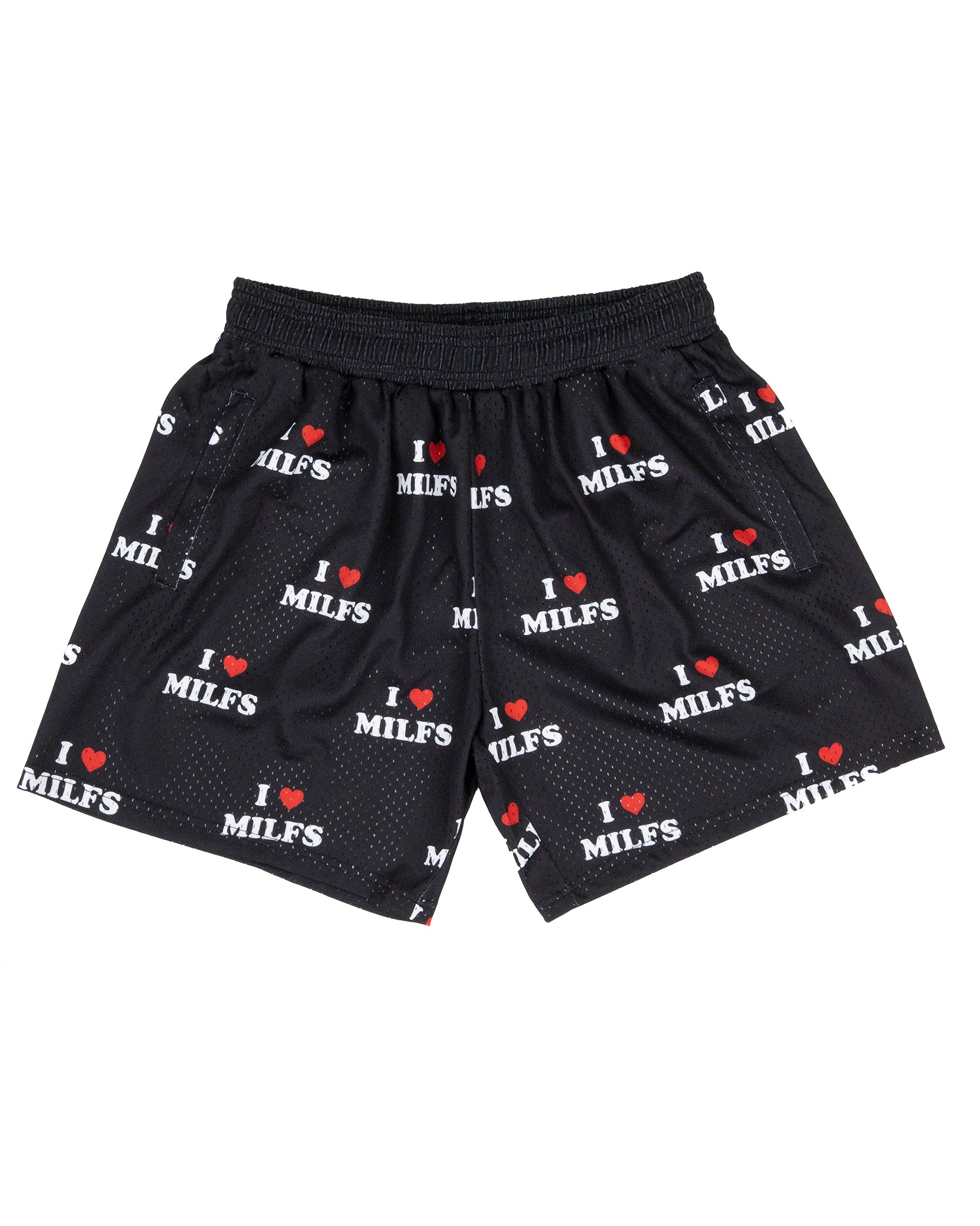 I <3 Milfs Shorts - Black