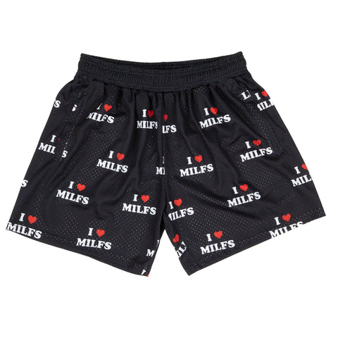 I <3 Milfs Shorts - Black - - MILFDAD