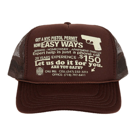 NYC Pistol Permit Trucker Hat - - MILFDAD