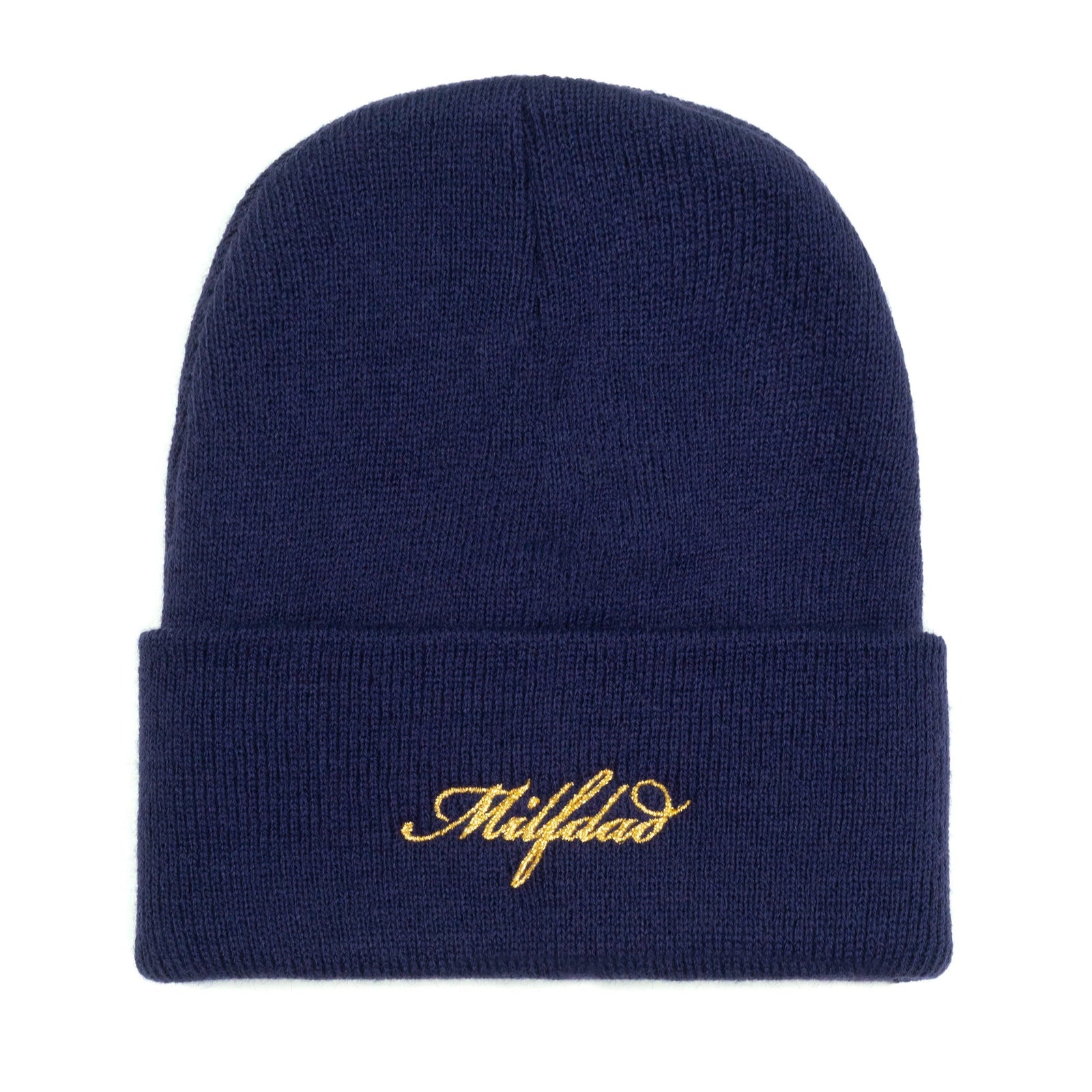 Metallic Script Logo Beanie