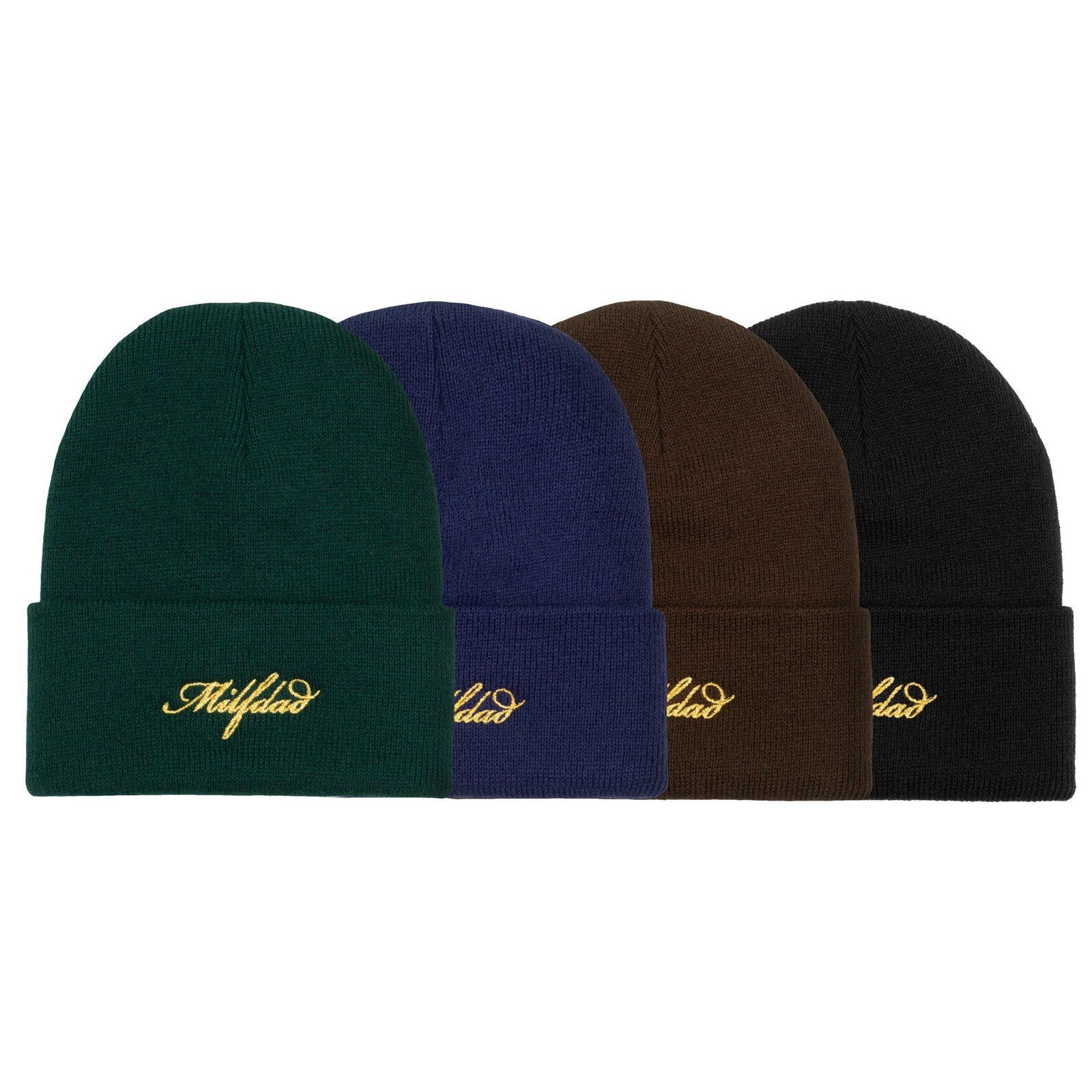 Metallic Script Logo Beanie