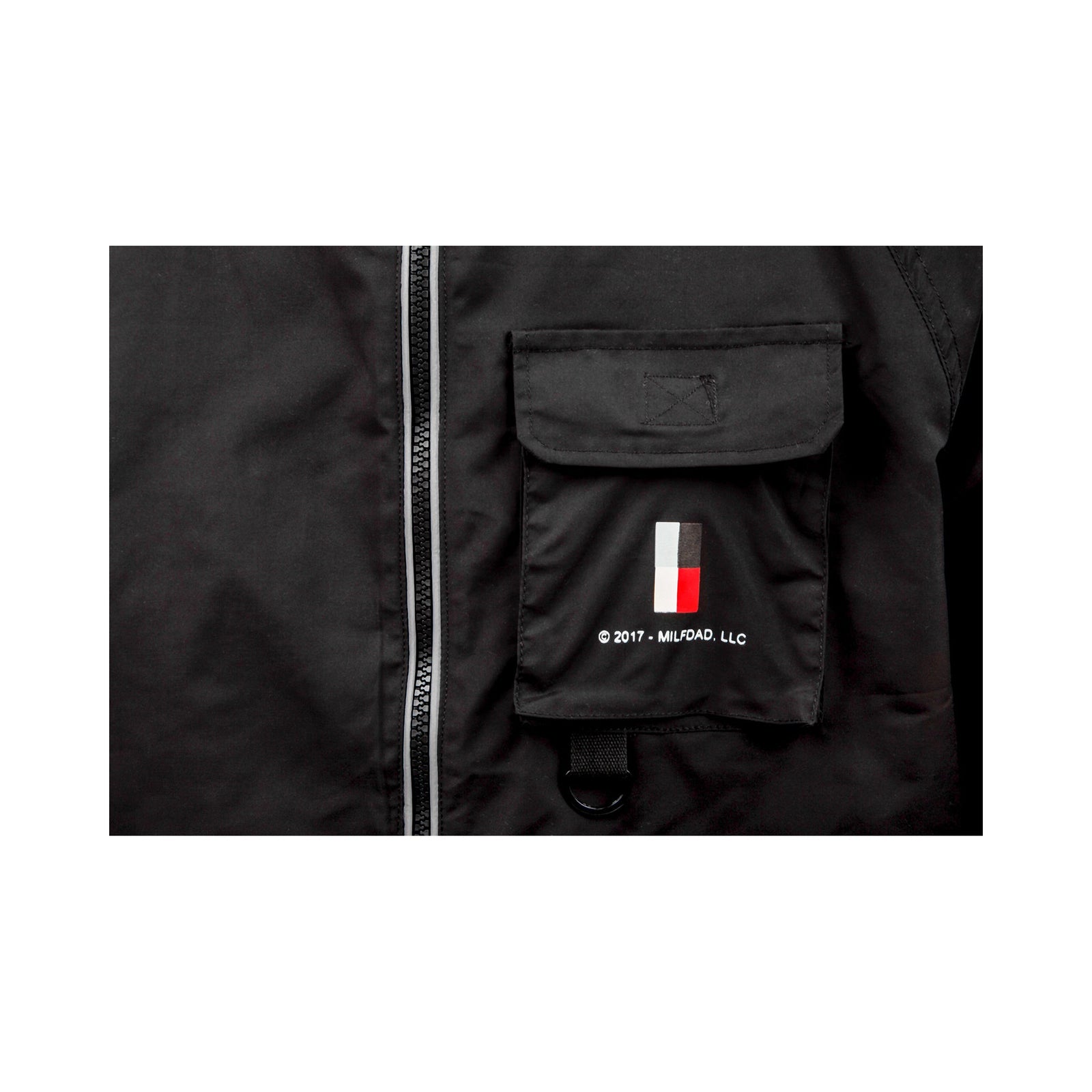 Hooded 3M Windbreaker - Black