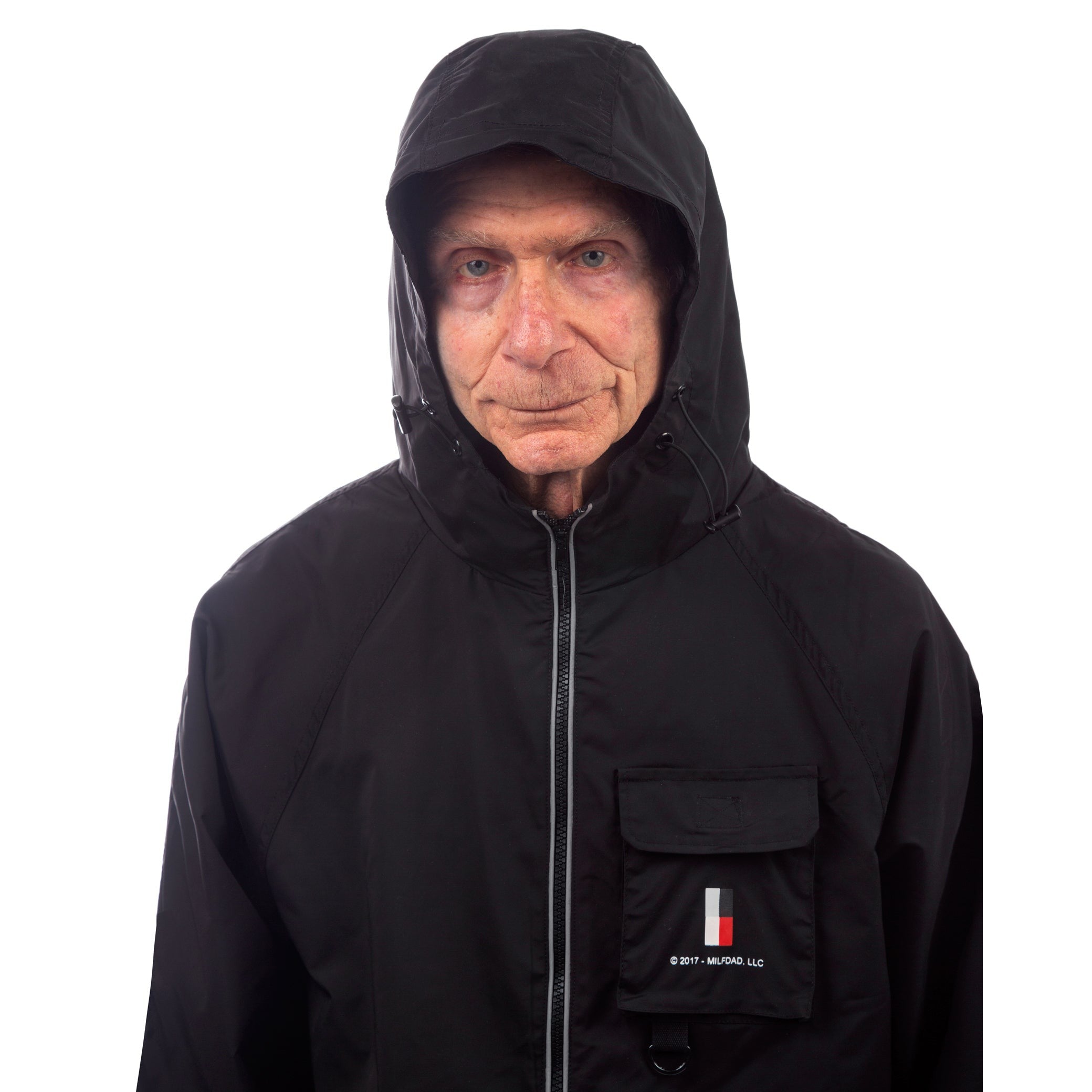 Hooded 3M Windbreaker - Black