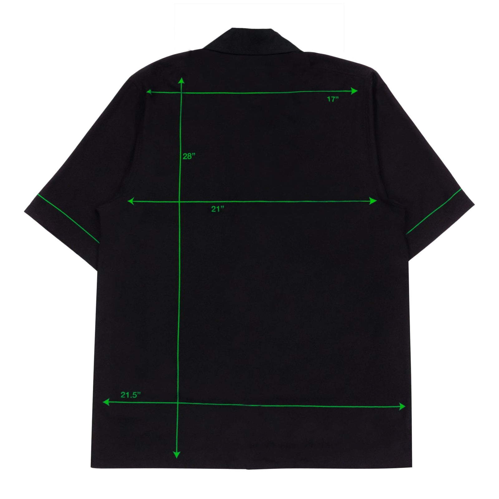 Diagram Button Shirt - Black / Green