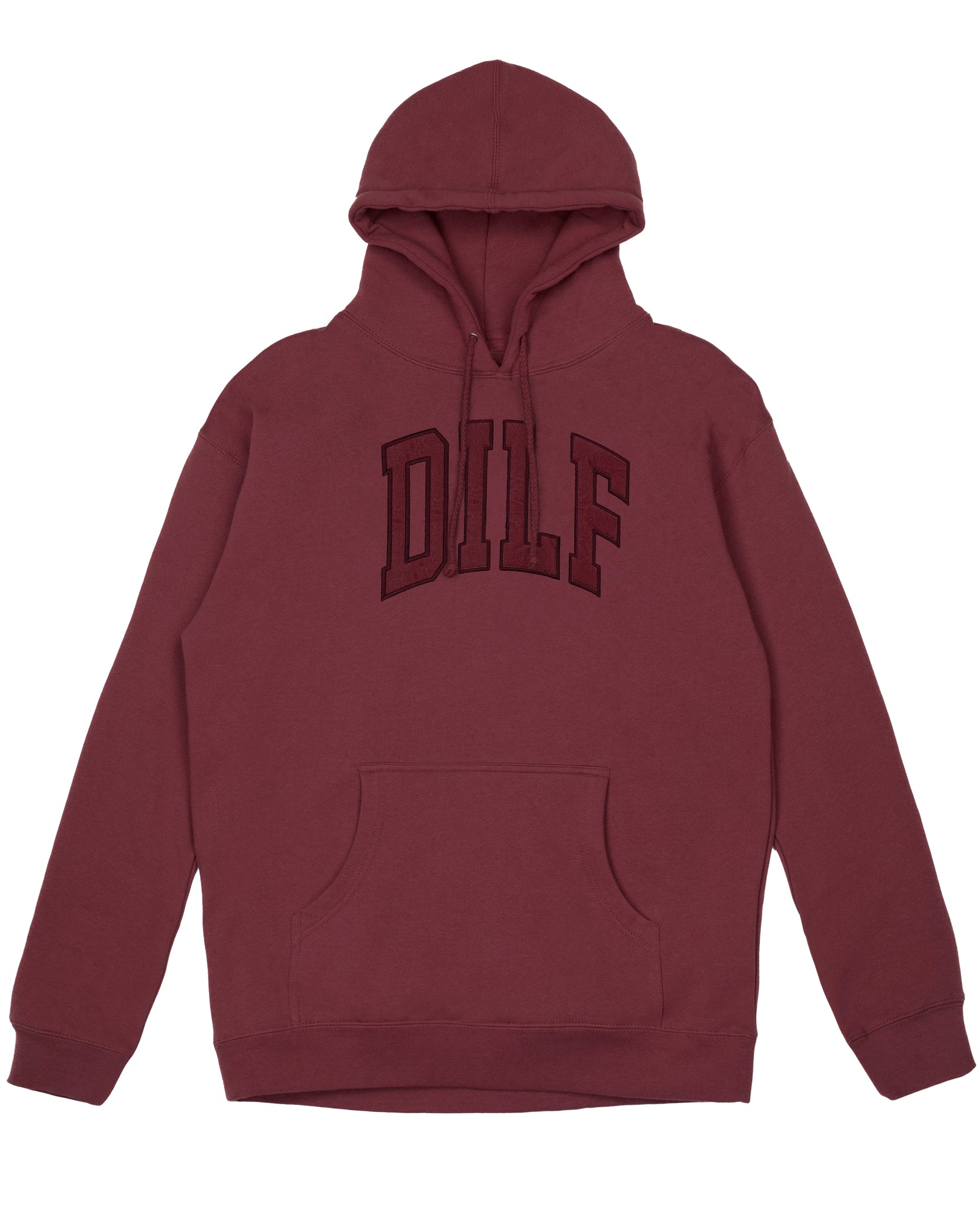 DILF Arc Logo Hoodie - Maroon