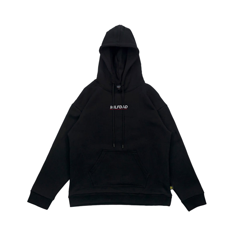 Milfdad Logo Hoodie - Black - MILFDAD