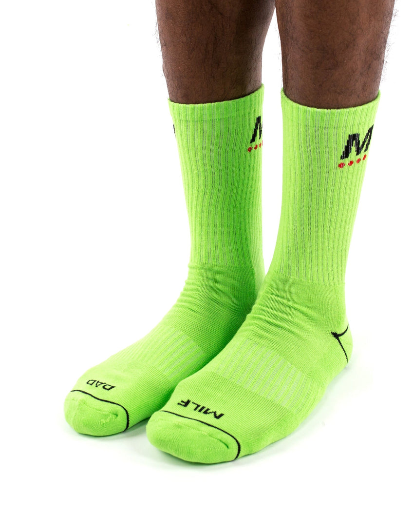 M Logo Socks - Neon