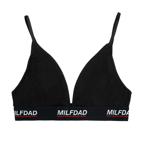 Milfdad Logo Bralette - - MILFDAD