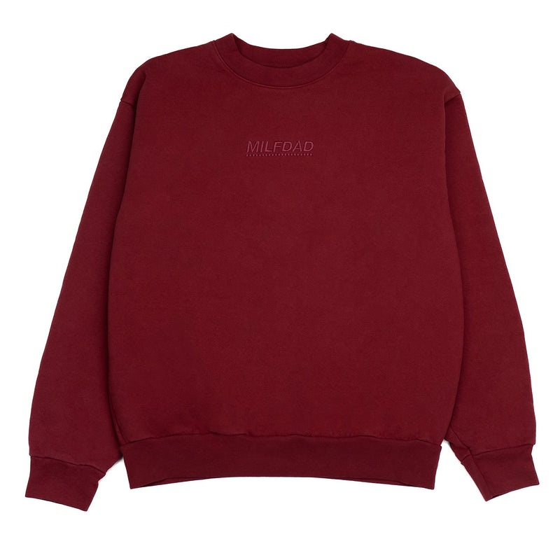 Tonal Embroidered Crewneck - Blood - XS - MILFDAD