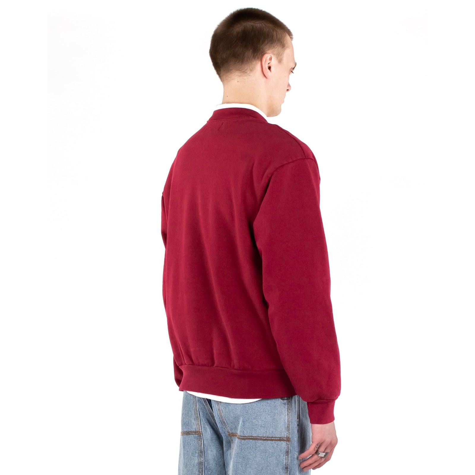 Tonal Embroidered Crewneck - Blood