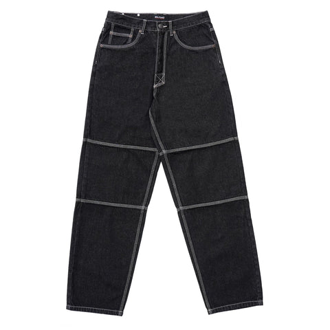 Triple Stitch Baggy Jeans - Black - - MILFDAD