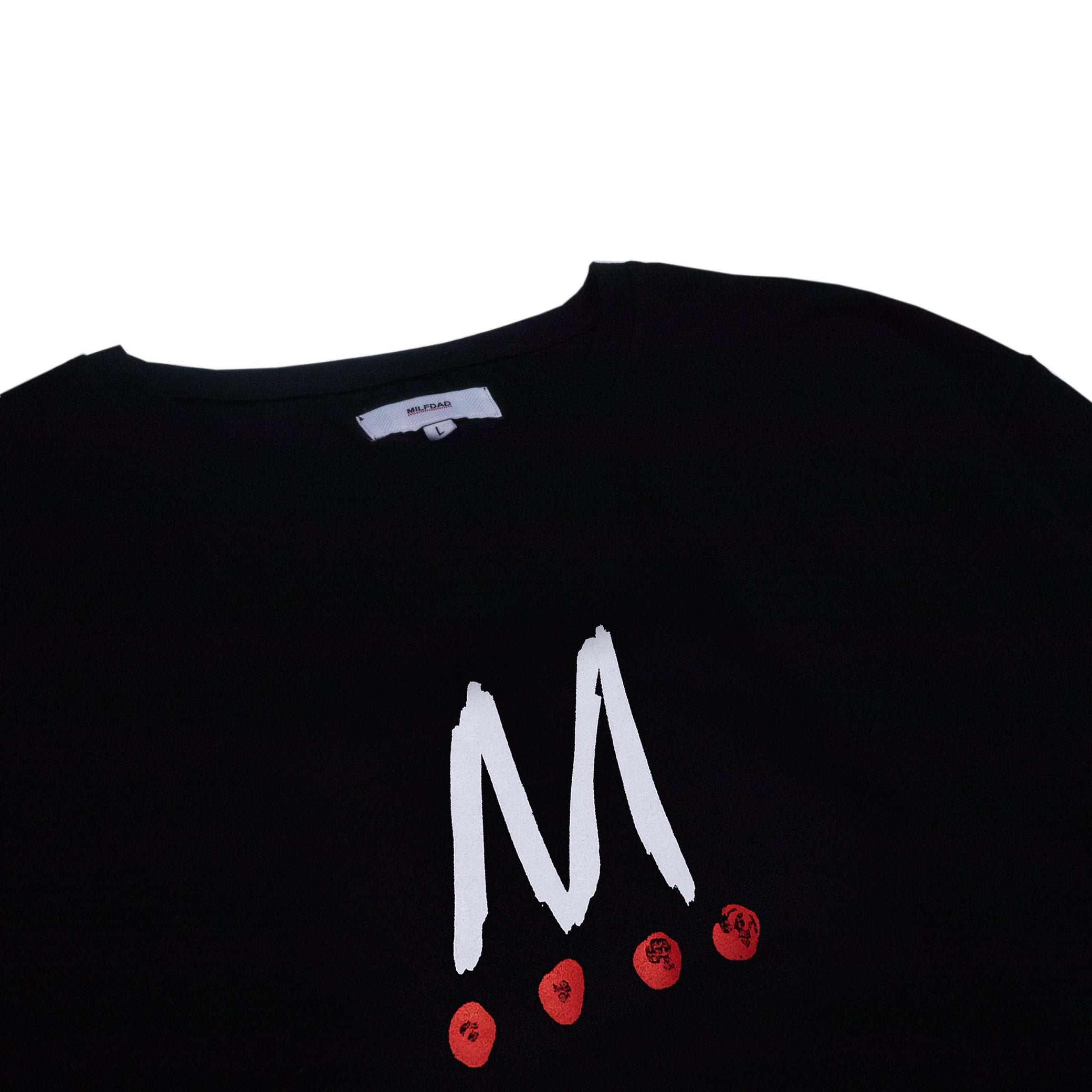 BIG "M" TEE - BLACK-MILFDAD