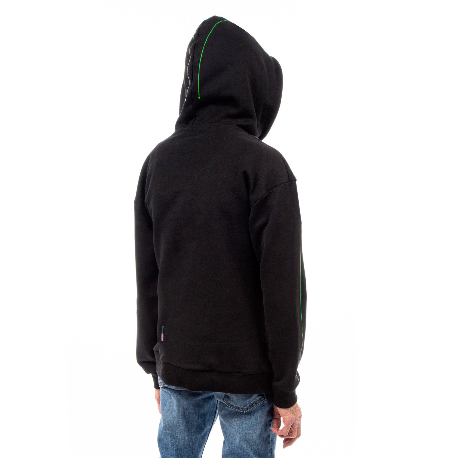 Diagram Hoodie - Black / Green