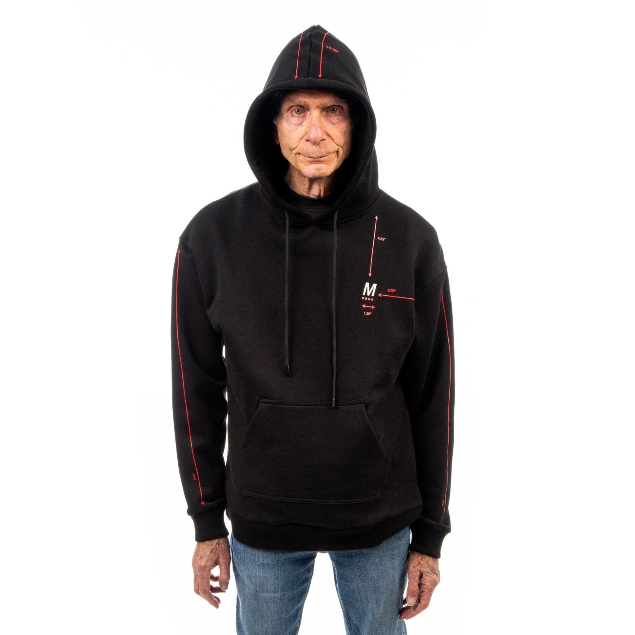 Diagram Hoodie - Black / Red