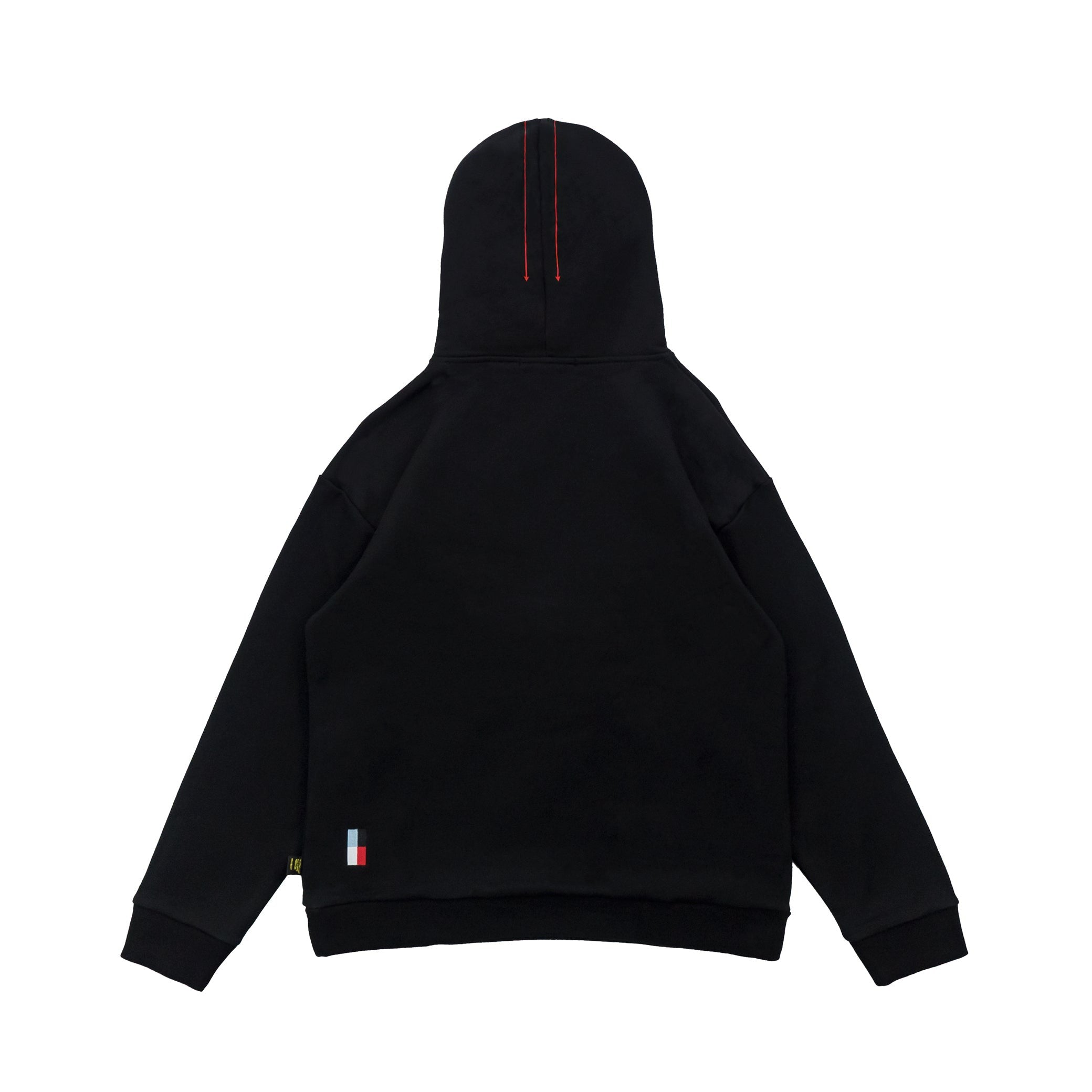 Diagram Hoodie - Black / Red