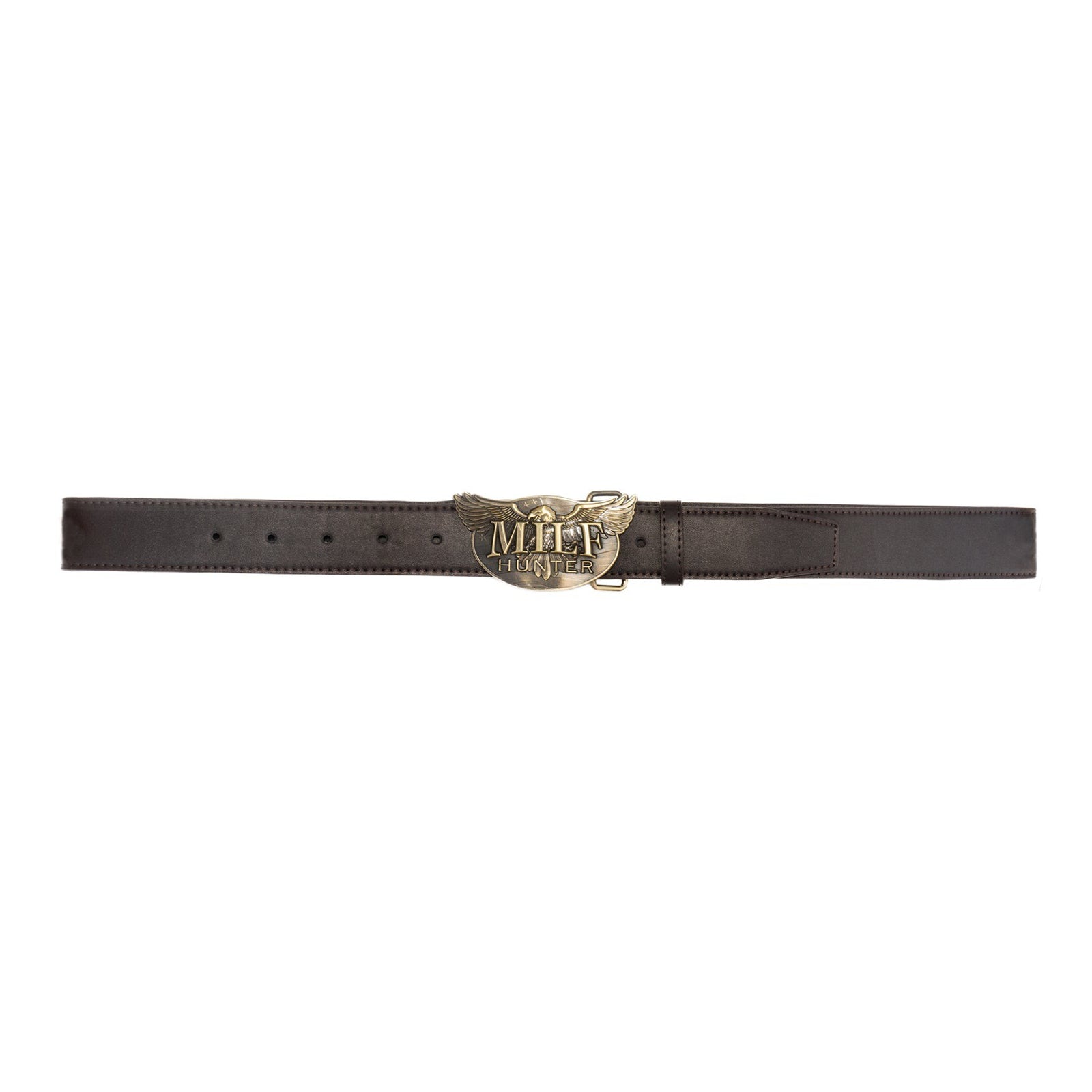 MlLF Hunter Leather Belt - Brown / Bronze