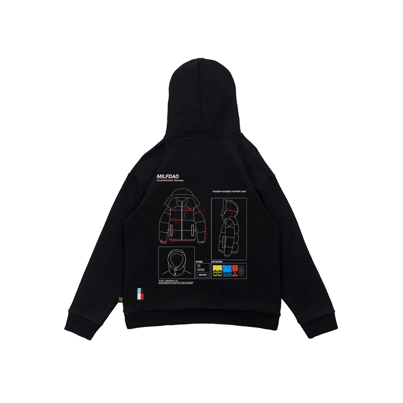 C4 Puffer Hoodie - Black