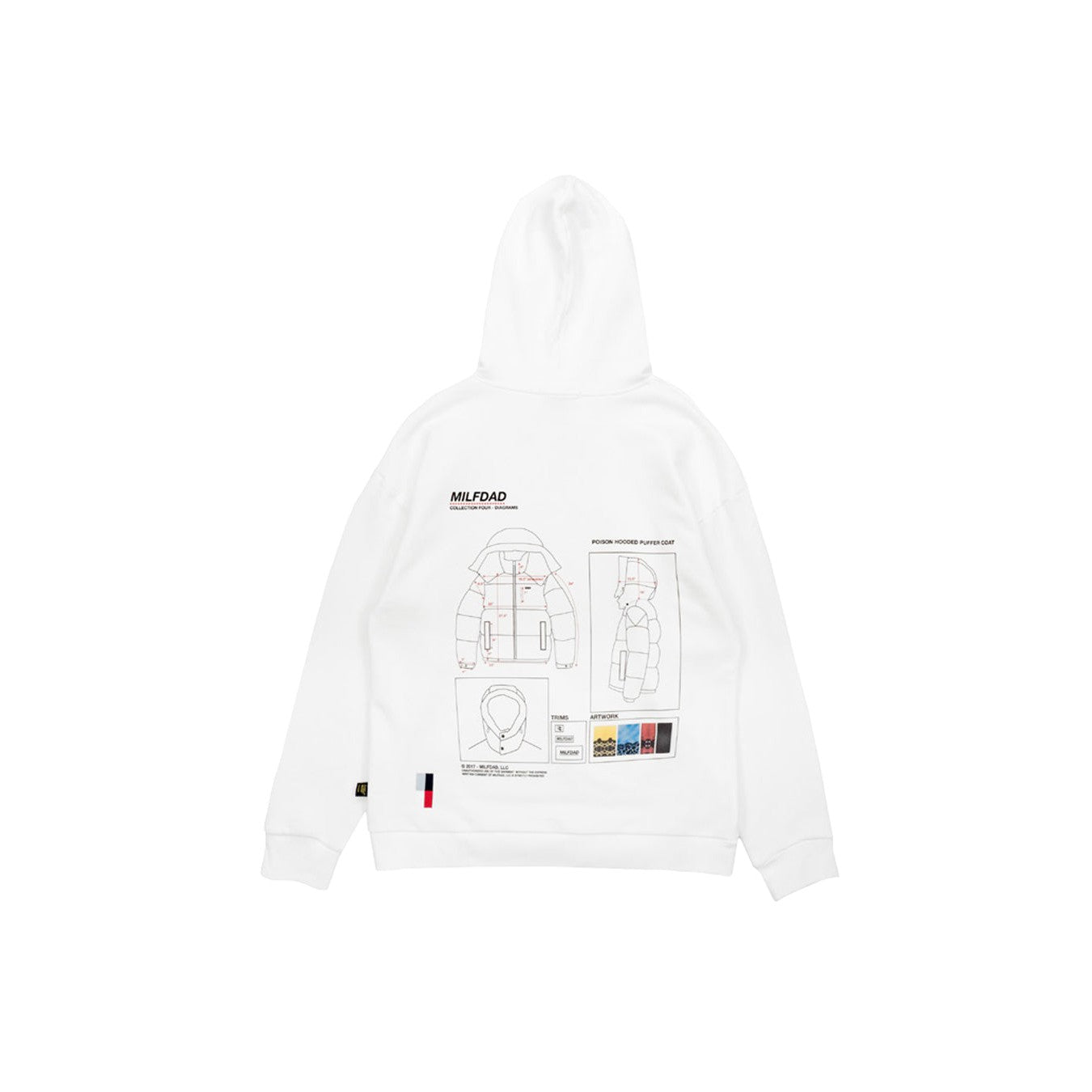 C4 Puffer Hoodie - White