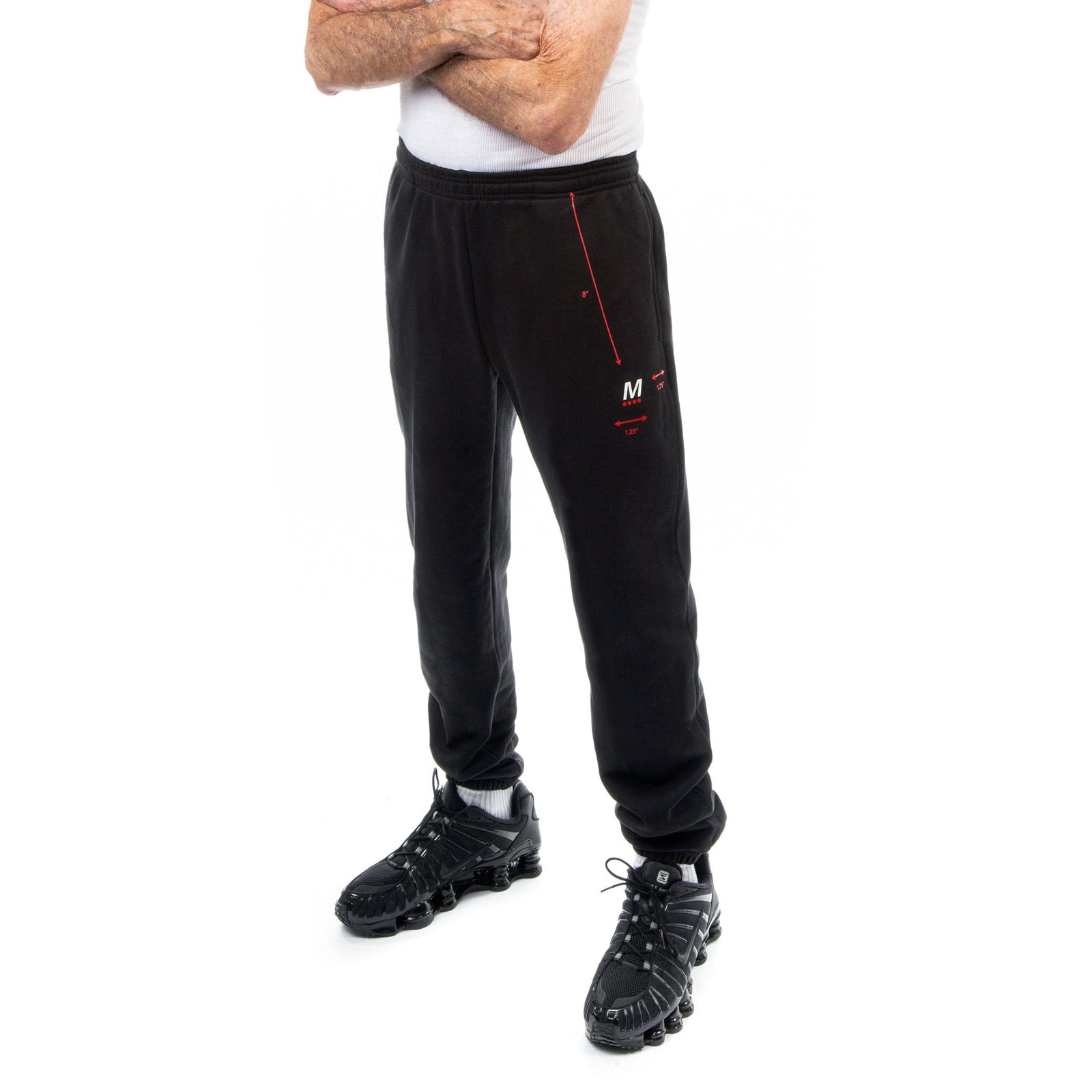 Diagram Sweatpant - Black / Red