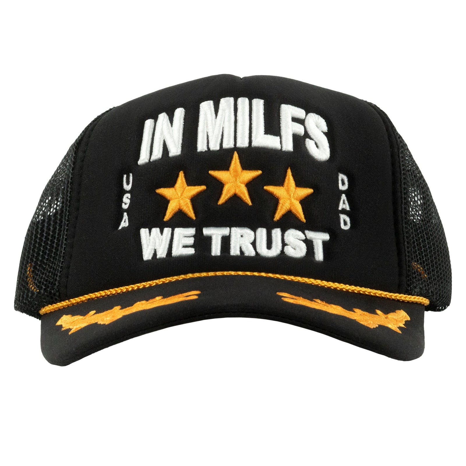 In MlLFS We Trust Captain's Hat - Black