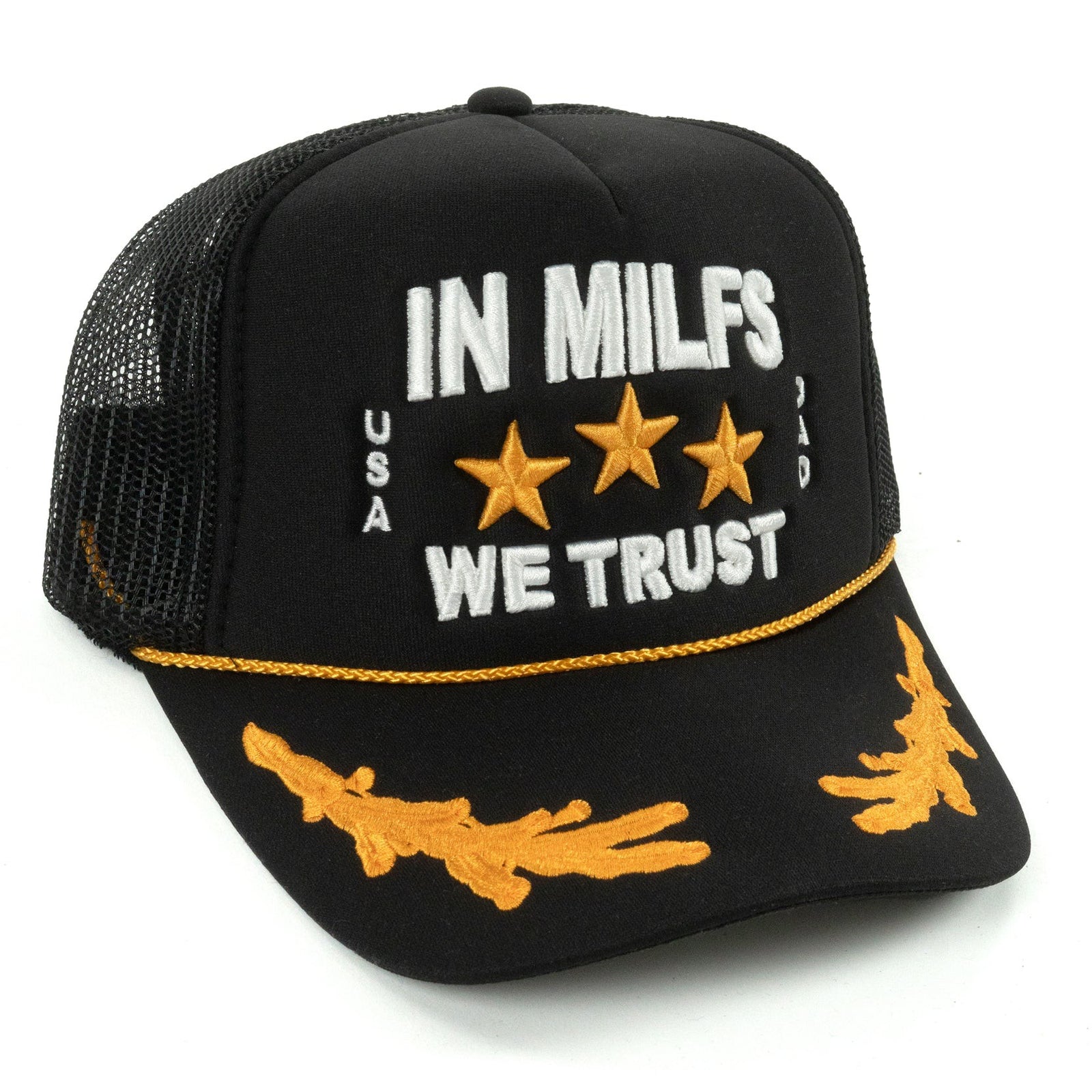 In MlLFS We Trust Captain's Hat - Black