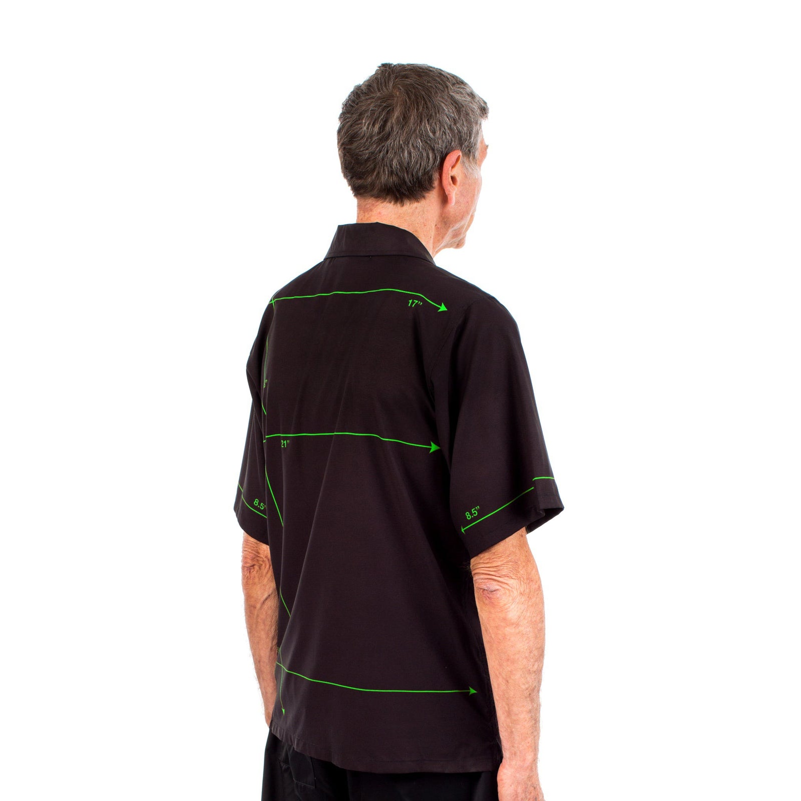 Diagram Button Shirt - Black / Green