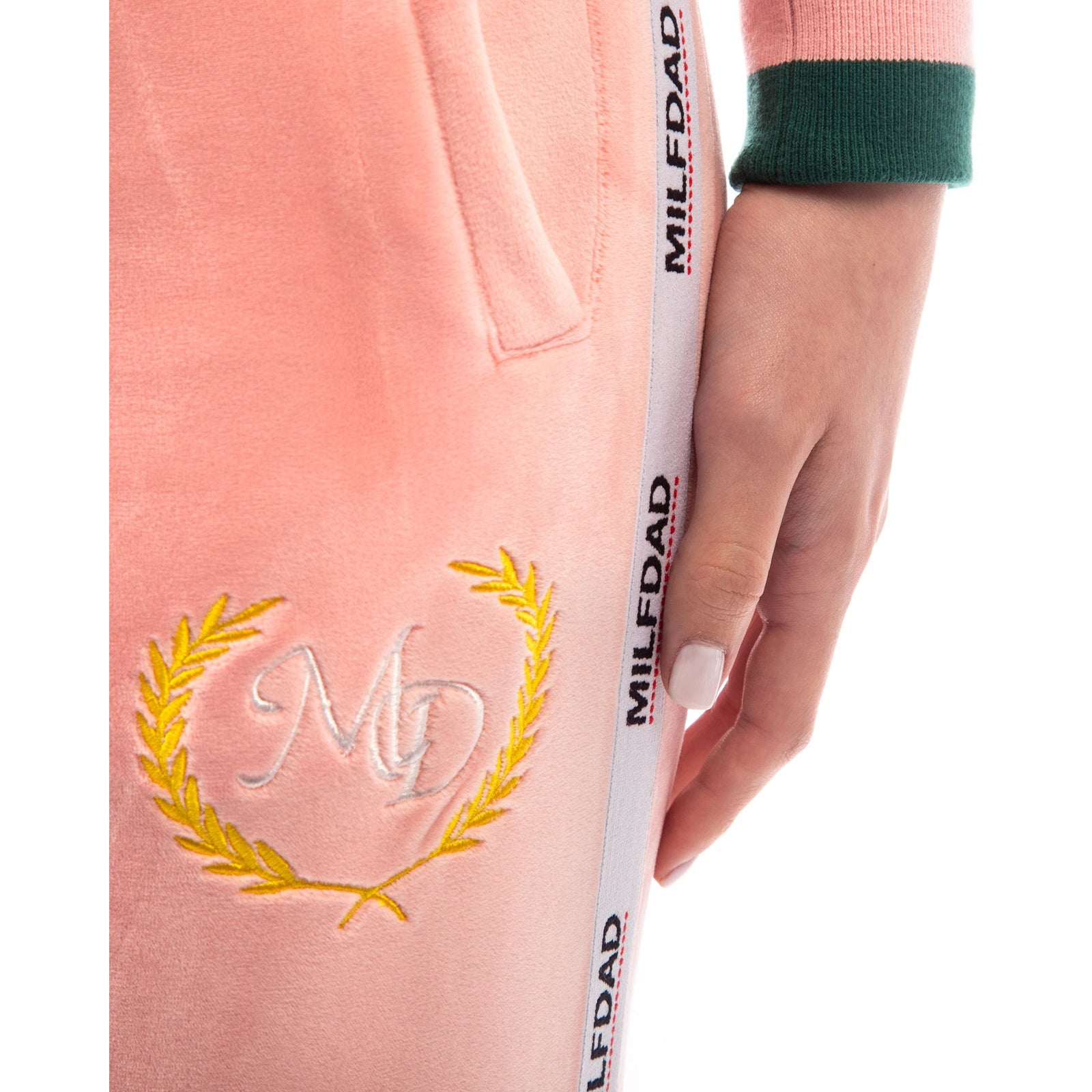 Velour Pant - Pink