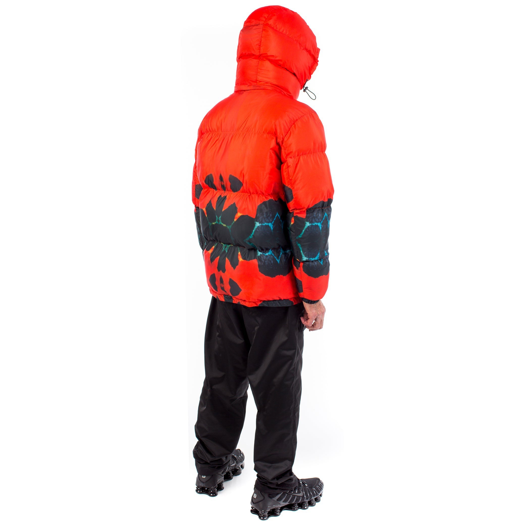 Poison Puffer Coat - Red / Black