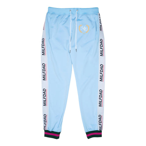 ROYALTY TRACK PANTS - BABY BLUE