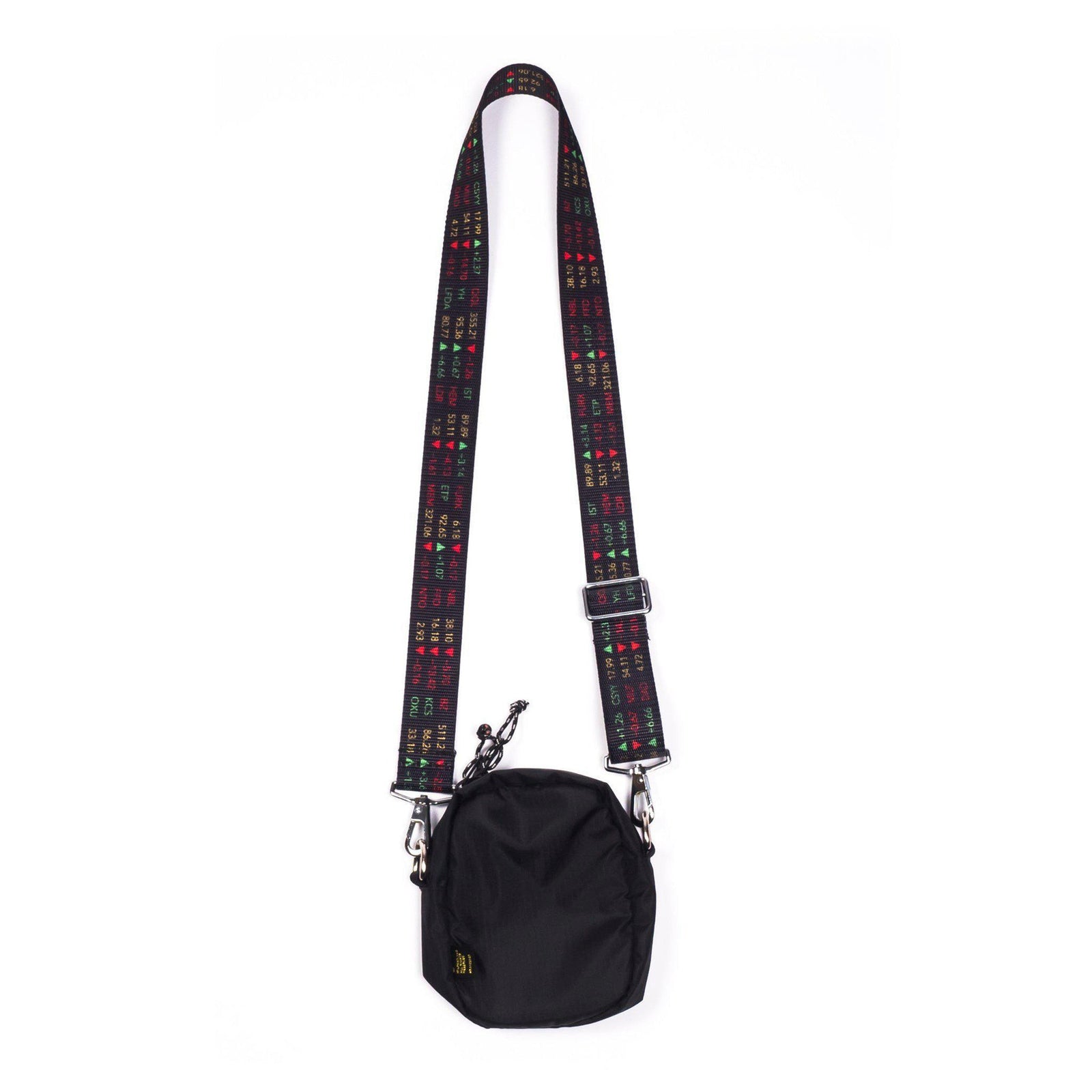 Stock Ticker Shoulder Bag - Black