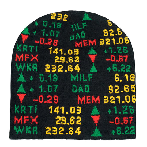 Stock Ticker Beanie - Original (Tricolor) - MILFDAD