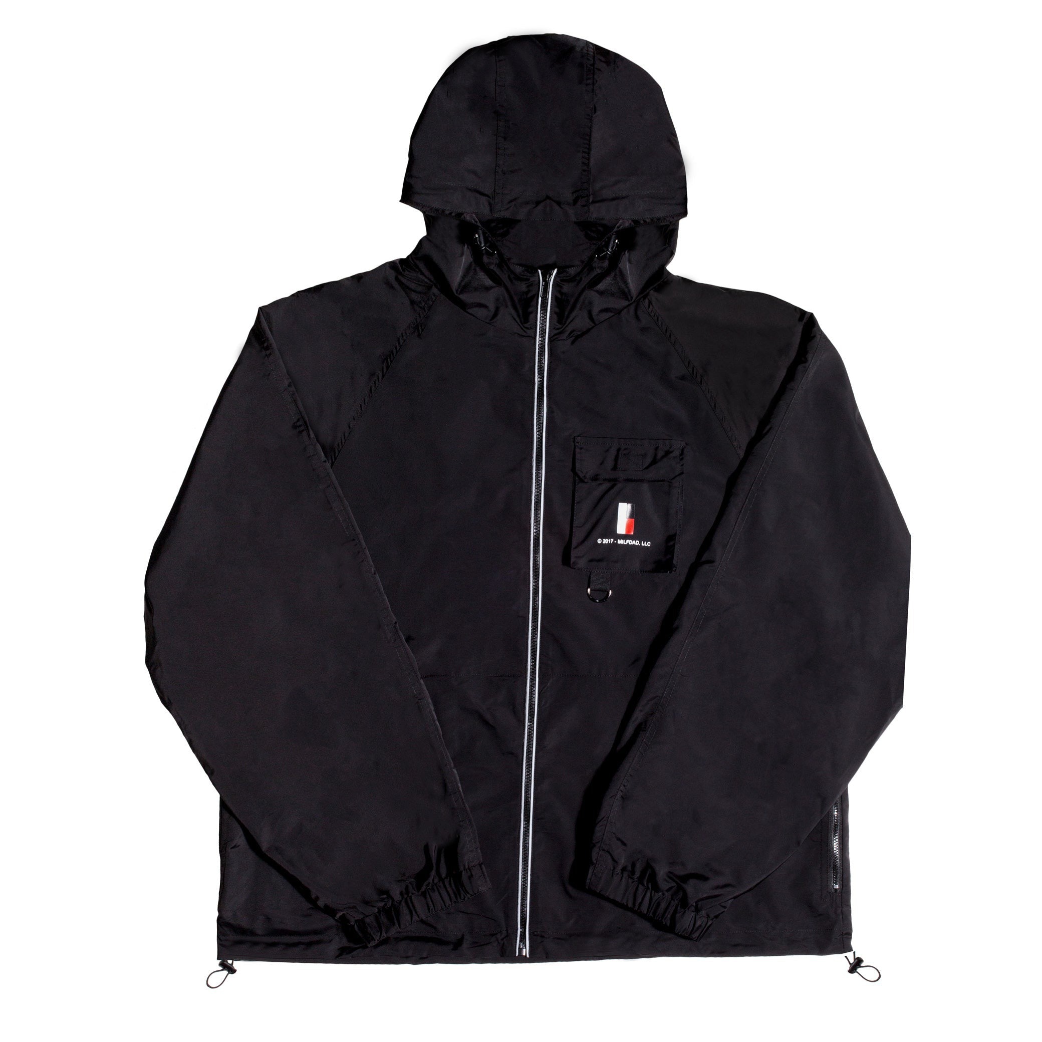 Hooded 3M Windbreaker - Black